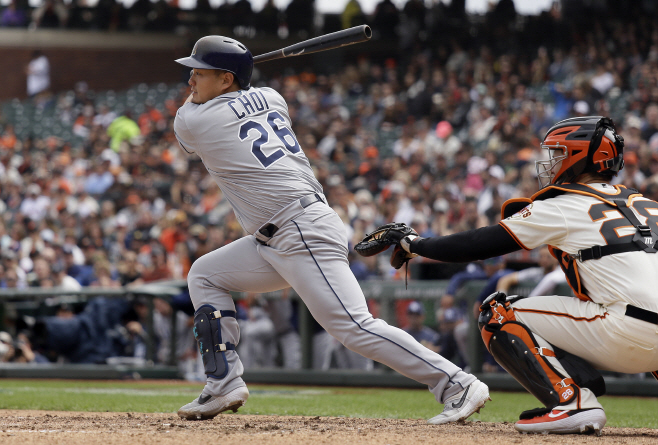 Rays Giants Baseball <YONHAP NO-2088> (AP)