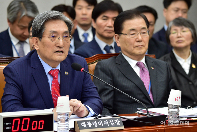 [포토] 국회 출석한 노영민 대통령비서실장