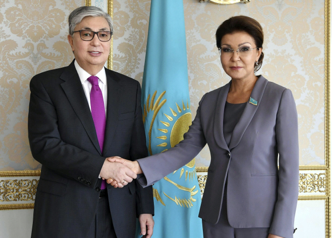 Kazakhstan President Resigns <YONHAP NO-7871> (AP)