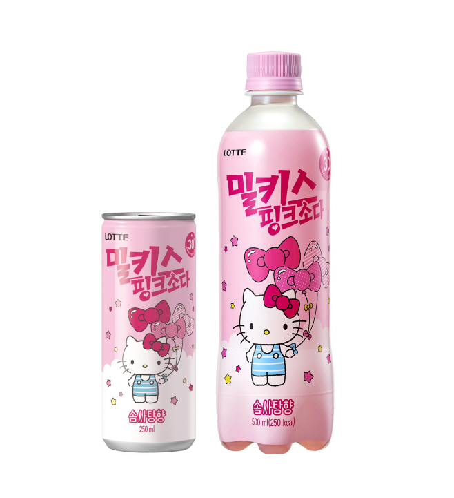 [롯데칠성] 밀키스 핑크소다 2종