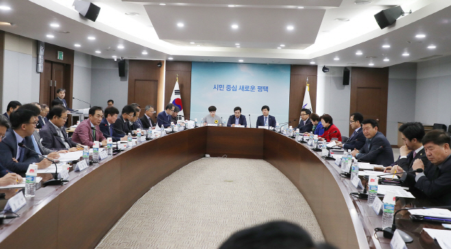 정장선 평택시장, 시의원과 정책간담회 가져