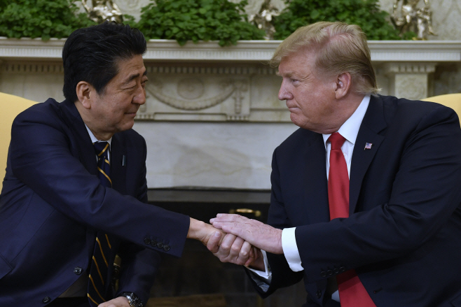 APTOPIX Trump US Japan Korea