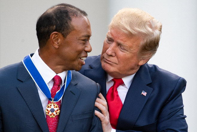 TRUMP TIGER WOODS