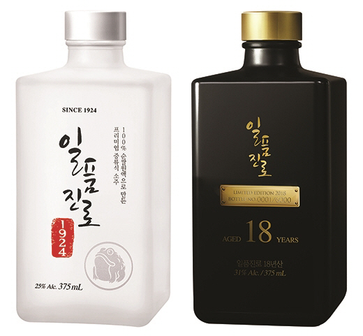 일품진로1924, 일품진로18년산 제품사진