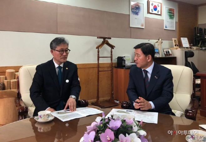 허시장 산림청 방문