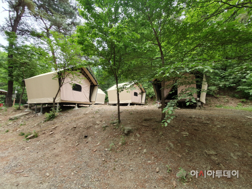 병목안캠핑장 글램핑텐트(19. 5)