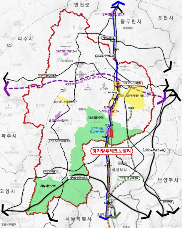 28일 경기도의회에서 경기양주테크노밸리가 신규투자사업으로