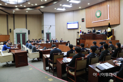 의왕시의회 정례회 개회(제251회 정례회 모습)
