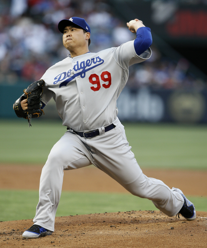 Dodgers Angels Baseball <YONHAP NO-2184> (AP)