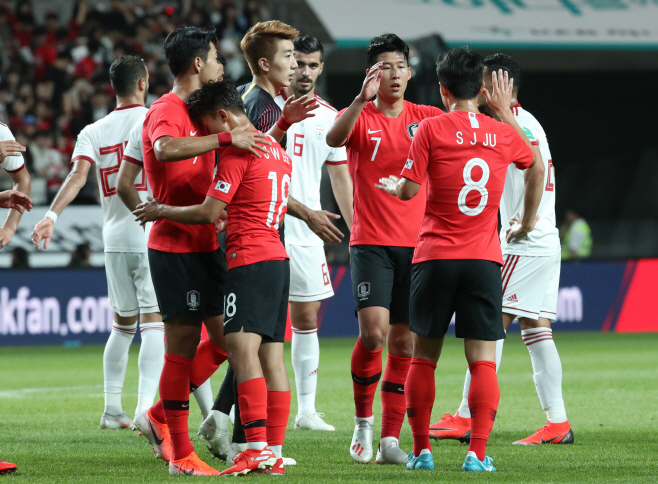 이란전 1-1 무승부<YONHAP NO-4649>