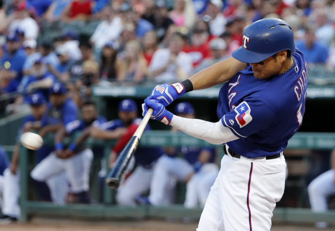 Indians Rangers Baseball <YONHAP NO-2396> (AP)