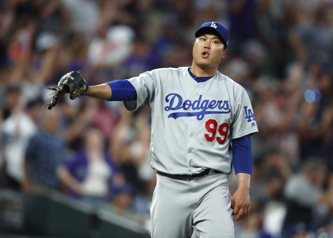 Dodgers Rockies Baseball <YONHAP NO-2119> (AP)