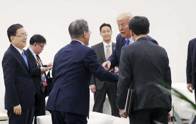 트럼프 대통령과 문 대통령