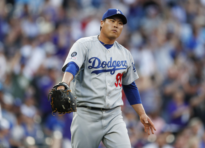 Dodgers Rockies Baseball <YONHAP NO-1907> (AP)
