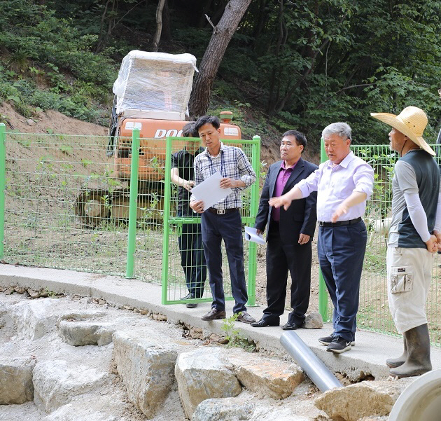 우석제 안성시장, 가뭄대비 둠벙설치 사업 현장 점검