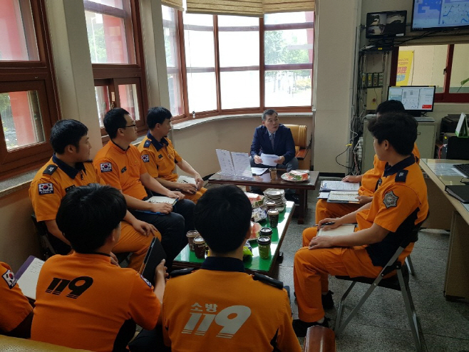 박기완 평택소방서장 직원 간 이해의 시간 가져