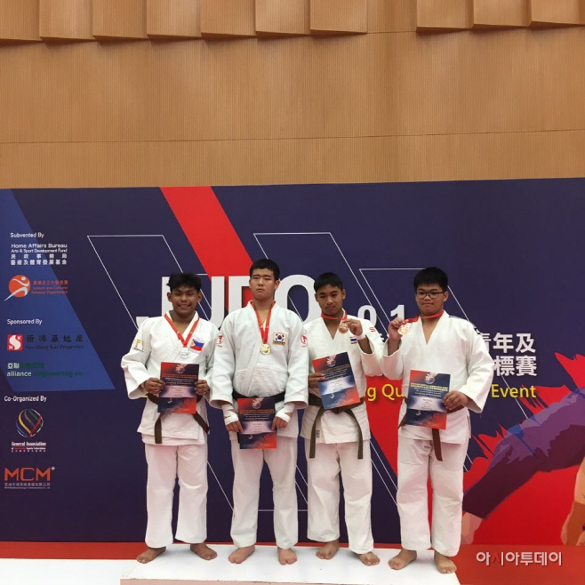 1-1.홍콩 국제유도대회 입상 장면(90kg급 1위 한상수)