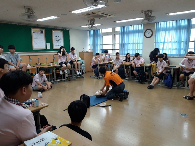 송탄소방서, 찾아가는 응급처치교육 실시