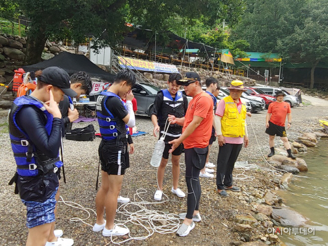 0729 수상인명구조 시범 및 체험 실시(2)