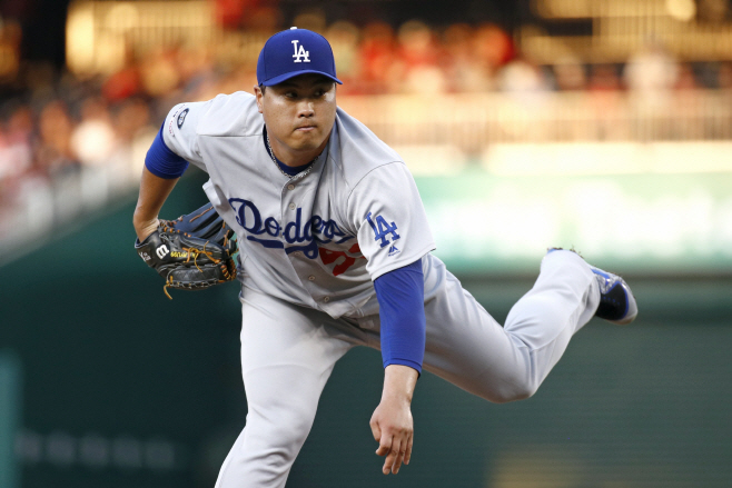 Dodgers Nationals Baseball <YONHAP NO-1079> (AP)