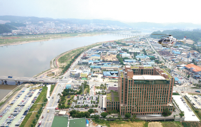 안동병원 전경 및 닥터헬기 사진(소)