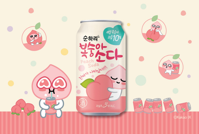 순하리 복숭아 소다_
