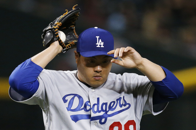 Dodgers Diamondbacks Baseball <YONHAP NO-2388> (AP)