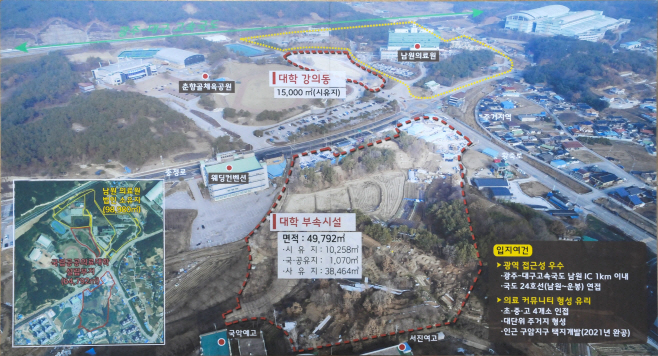 국립공공의료대학원 설립 예정부지 조감도