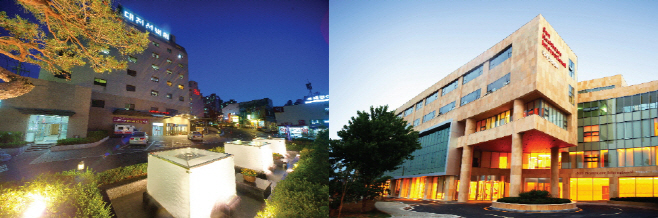대전선병원(좌)과 유성선병원(우)