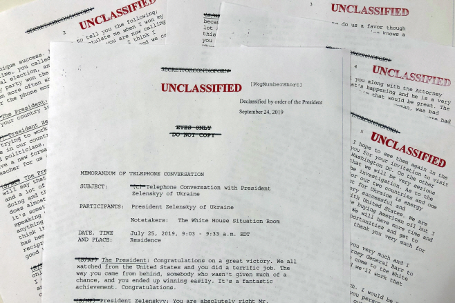 Trump Intelligence Whistleblower Memo