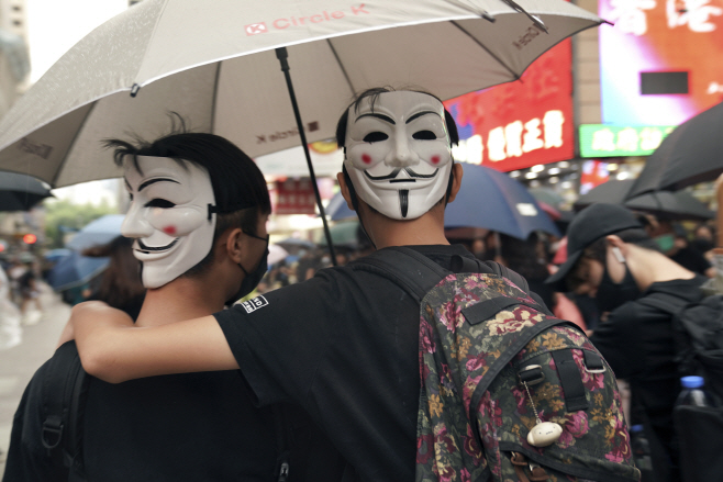Hong Kong Protests <YONHAP NO-2460> (AP)