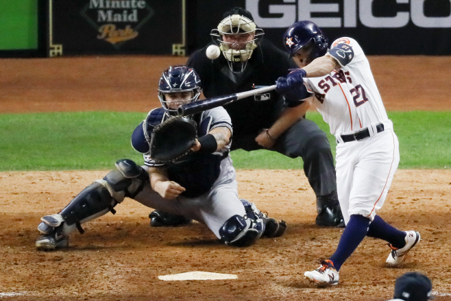 ALCS Yankees Astros Baseball <YONHAP NO-3043> (AP)