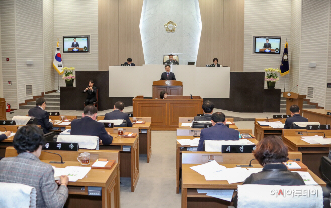 김홍장 시장 시정연설, 내년도 시정 운영방향 밝혀