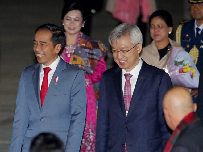 [한-아세안]입국하는 조코 위도도 인도네시아 대통령