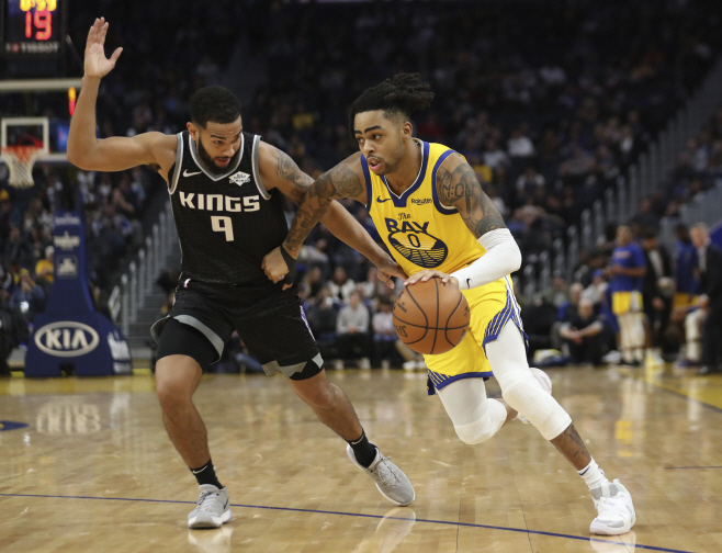 Kings Warriors Basketball <YONHAP NO-1855> (AP)