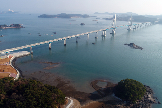 보령-태안 잇는 해상교량 전경