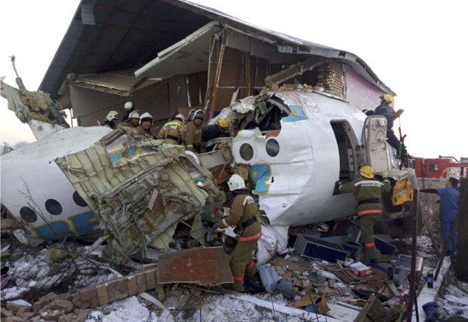 Kazakhstan Plane Crash <YONHAP NO-1569> (AP)