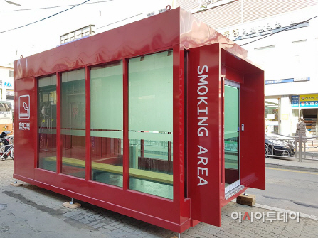 서산시, 공용버스터미널 흡연부스 설치 완료