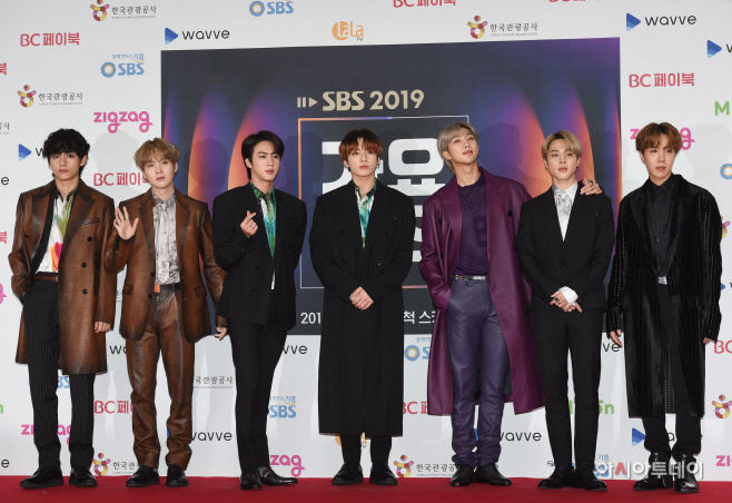 [포토]방탄소년단, '크리스마스 선물'(2019 SBS 가요대전)