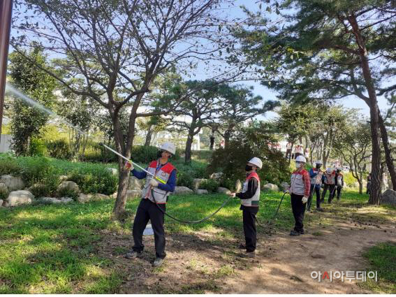 산불예방총력-산불예방전문진화대 진화훈련
