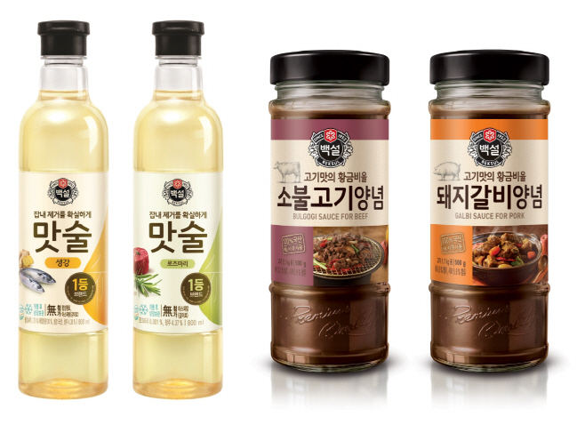 CJ제일제당 백설 맛술 & 백설 고기양념장 이미지