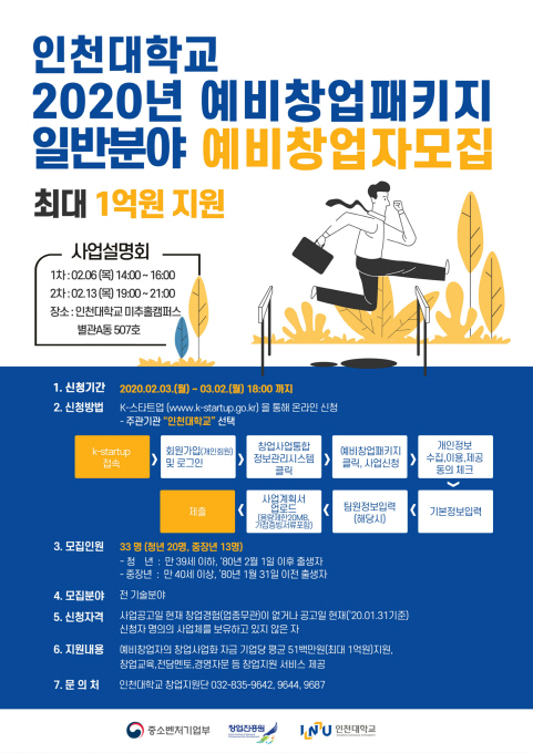 2020 예비창업자포스터
