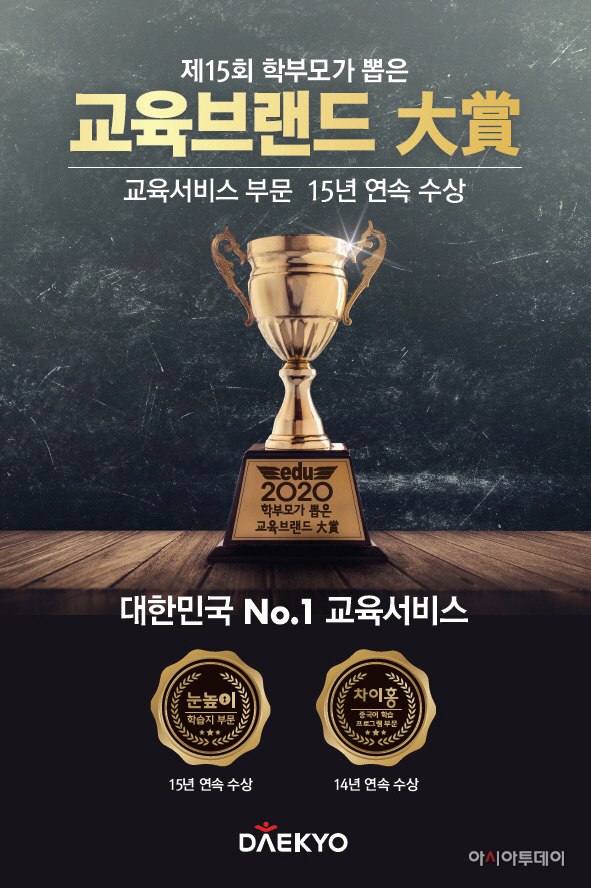 대교, '2020 학부모가 뽑은 교육브랜드 대상' 수상 (2)