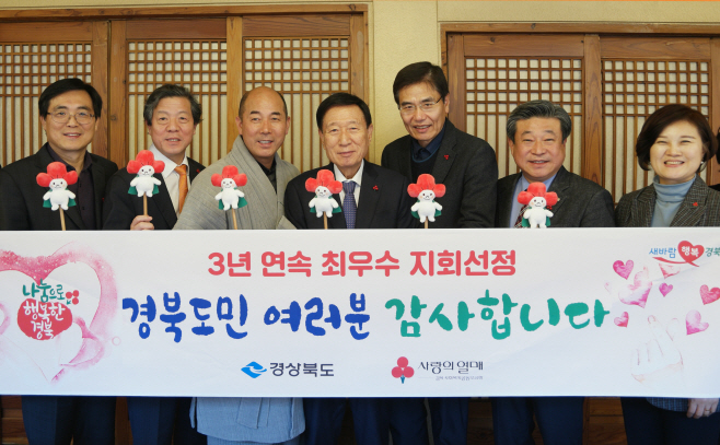 경북사회복지공동모금회, 3년 연속 최우수지회로 선정