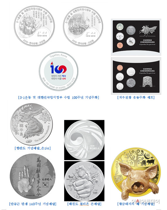 기념주화, 메달 이미지(수정)