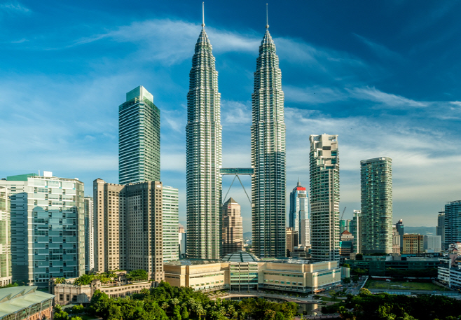 Kuala Lumpur skyline overlook