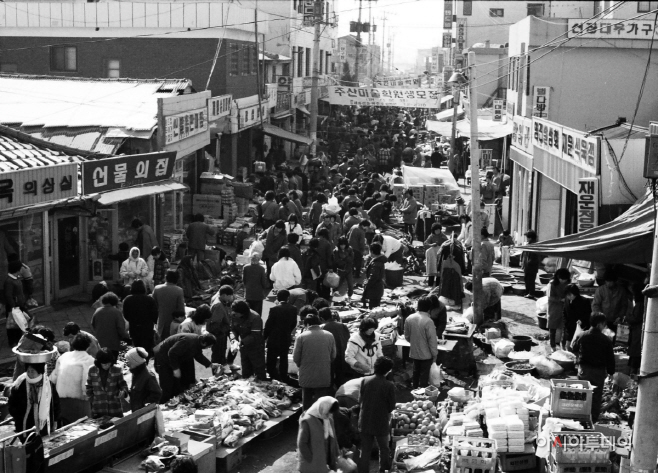 광주시,‘도시재생 (1970년대 경안전통시장 전경)