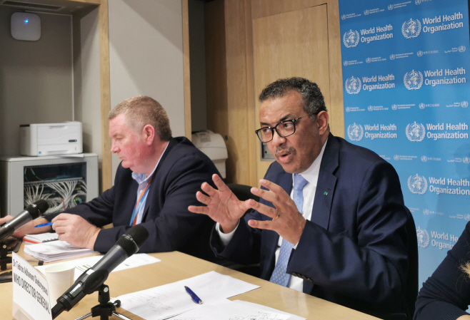 SWITZERLAND-GENEVA-WHO-CHIEF-COVID-19-DAILY BRIEFING