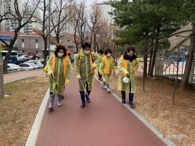 군포시 재궁동 자율방역단