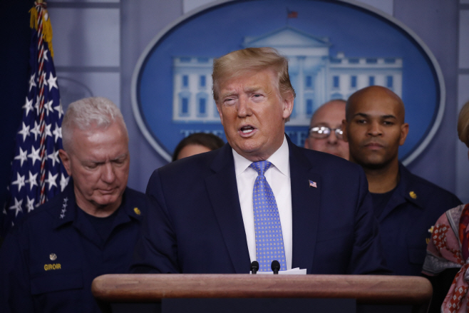 Virus Outbreak Trump
